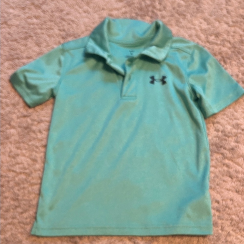 Under Armour Kids Mint Green Polo Shirt